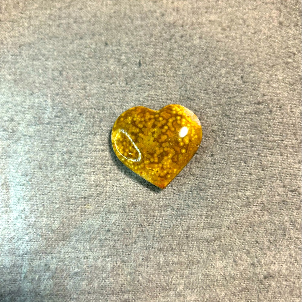 Ocean Jasper Heart Stone